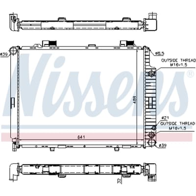 Radiator, motorkoeling NISSENS 62691A