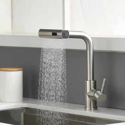 Unyqoos ® Kraan voor de Keuken met Uittrekbare Sproeier en Drievoudige Watermodi voor Optimaal Gebruiksgemak