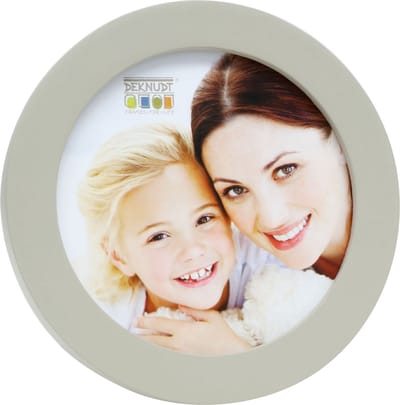 Deknudt Frames fotolijst S67YV7 - grijs - rond - voor foto 10x10 cm