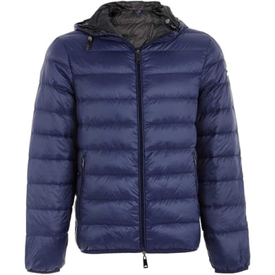 Armani Jeans Marineblauwe Omkeerbare Jas