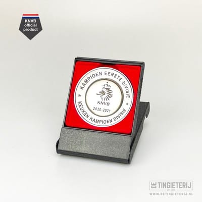 Miniatuur Kampioensschaal KeukenKampioenDivisie 20/21 - Cambuur Leeuwarden - Cambuur - Voetbal - Minischaal - Officeel KNVB Product - Cambuur Leeuwarden Artikelen - Cadeau Cambuur - Verzamelaar