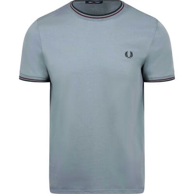 T-shirt Korte Mouw Fred Perry Twin Tipped T-shirt Blauw 98A