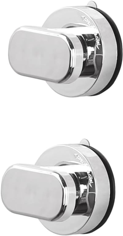 Badkamerbeugels - Veilige leuningen - Ouderen en kinderen - Kleurvast roestvrij staal - 12 x 6 x 0.1 cm - Zilver