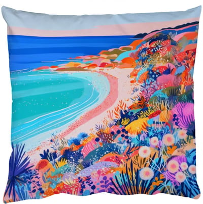 Sierkussens - Kussentjes Woonkamer - 50x50 cm - Bloemenweide - Zee - Zomers