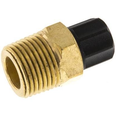 6x4 & 3/8''NPT Messing Rechte Opsteekkoppeling Buitendraad
