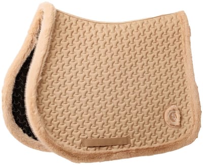 Kentucky Horsewear - Zadeldoek Fake Fur Plaited Quilt jumping beige