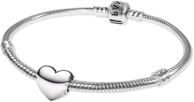 Pandora Women's Bracelet Sterling Silver 925 68570, Medium, Sterling Silver, No Gemstone