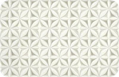 Badmat 60x40 cm - Antislip - Abstract - Structuur - Grijs - Wit - Badmatten voor badkamer - Badkamermat - Douchemat - Badkamer mat