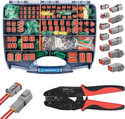 Duitse Stekkerset - Connector Kit - Automotive Reparatie - IP68 Waterdicht - Maat 16 - Zwart