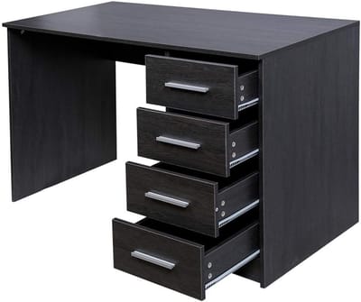 Bureau met 4 laden en modern design voor thuis of kantoor
