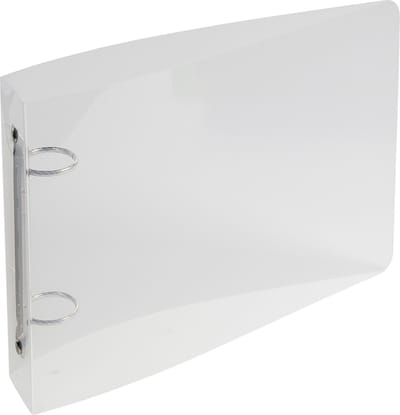 Exacompta 10x Crystal PP Ringband 125x200 - 2 ringen van 25mm - Transparant - 51091E