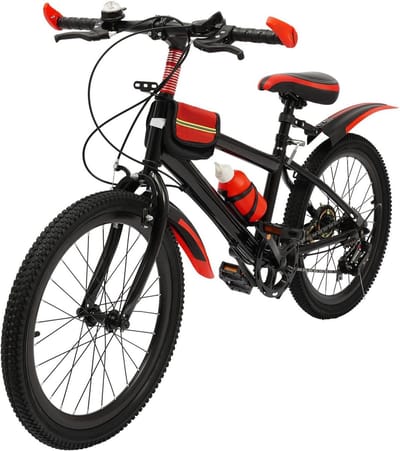Kinderfiets Mountainbike - Jongens Meisjesfiets - Buiten Fietsen - Dubbel Remsysteem - 20 Inch - Rood