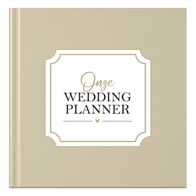 Fyllbooks - Wedding Planner Invulboek - Geschikt voor alle Koppels - Bruiloft Planner, Huwelijksplanner - Beige