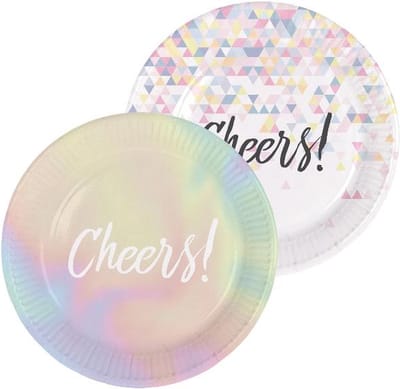 Cheers Parelmoer Borden 23cm - 6 stuks