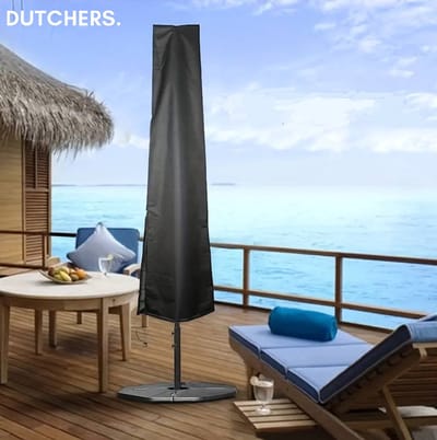 Dutchers.® Parasolhoes Staande Parasol - Waterbestendig - Parasol Hoes - 190x50 Cm - Zwart