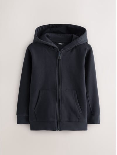 Next - Jongens - Hoodie met doorlopende rits - Blauw