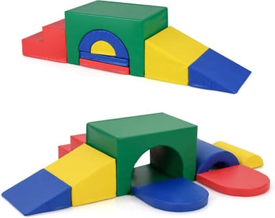 Schuim Bouwstenen - Zachte Blokken - Kinderen Klimmen - Veelzijdige Vormen - 8 Delig - Groen