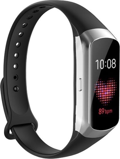 By Qubix - Compatible Samsung bandje - Siliconen bandje - Zwart - Geschikt voor Samsung Galaxy Fit