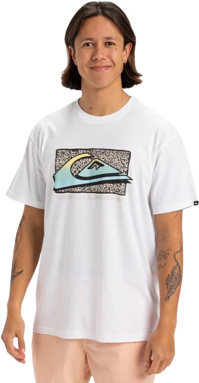 Quiksilver Retro Fade Heren T-shirt Eqyzt08058-wbb0 - Kleur Wit - Maat M