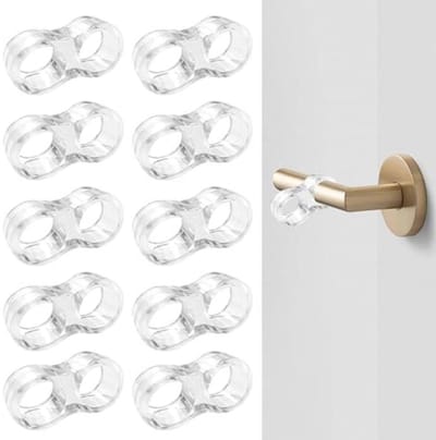 Transparante Deurstopper Set - 10-delige Deurklinkbescherming voor Geluiddemping en Wandbescherming