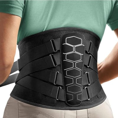 Sport Rugbrace Lendensteunband Ergonomisch Ontwerp voor Hernia's Sciatica Verlichting Mannen Vrouwen S
