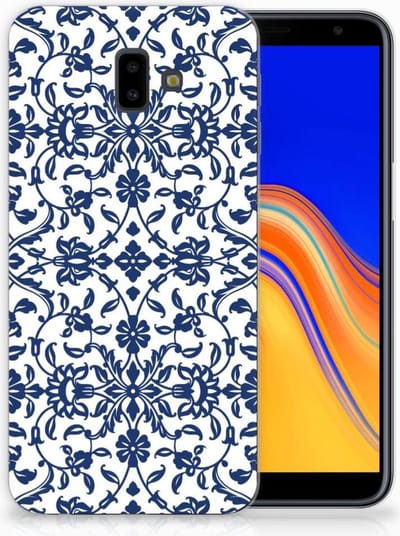 Samsung Galaxy J6 Plus (2018) TPU Case Flower Blue