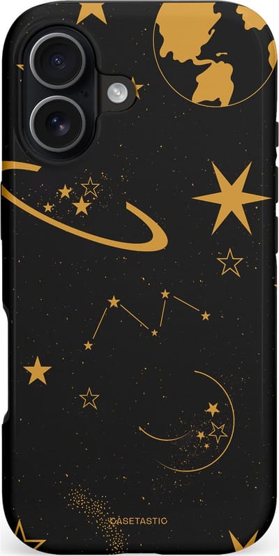 Casetastic hoesje geschikt voor Apple iPhone 17 - MagSafe - Dubbellaagse bescherming - Nachtelijk uitzicht - Fashion Case - Zwart
