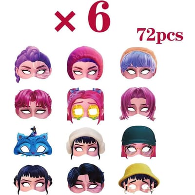 12 stuks Halloween Maskers voor Kinderen Meisjes Jongens Feest Cosplay Kostuum Accessoires Verjaardagscadeaus Decoraties