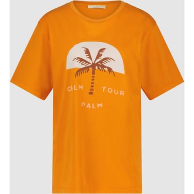 Circle of Trust Coco Tee Calm Your Palm Size: XS | T-Shirts Outlet | Dames | Oranje
