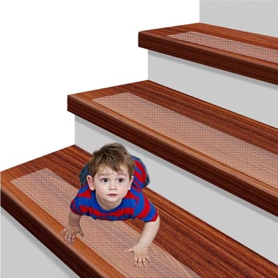 15 x Transparante Anti-Slip Strips voor Trappen Zelfklevende Antislip Trapmatten 10 cm x 61 cm trapmatten