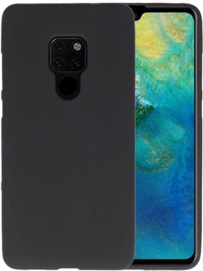 Hoesje Geschikt voor de Huawei Mate 20 - Backcover Color Telefoonhoesje - Zwart