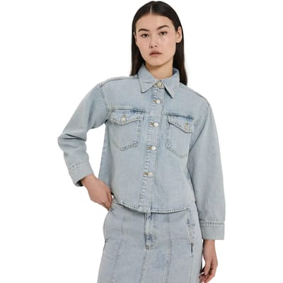 Jeans Overhemd Lange Mouwen Dames Norr Kenzie