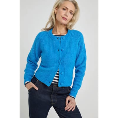Josephine & Co Abigail Cardigan Ocean Blue Maat: L | Korte Jassen Outlet | Dames | Blauw
