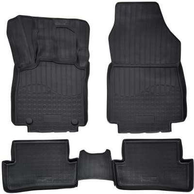 Doublures NORM | Tapis De Sol En Caoutchouc TPE Toutes Saisons Pour Renault Clio 4 2012-2019 noir