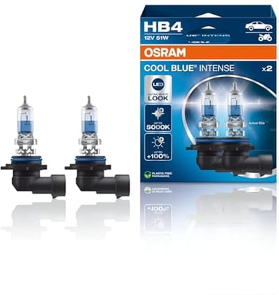 Halogeen Koplamplampen HB4 met LED Look - +100% Helderheid, Tot 5000K, Duobox (2 Lampen)