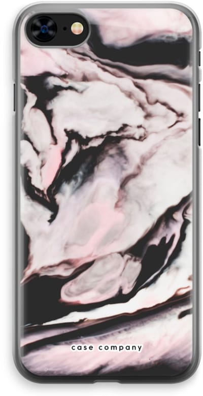 Case Company® - Hoesje geschikt voor iPhone 8 hoesje - Roze stroom - Soft Cover Telefoonhoesje - Bescherming aan alle Kanten en Schermrand