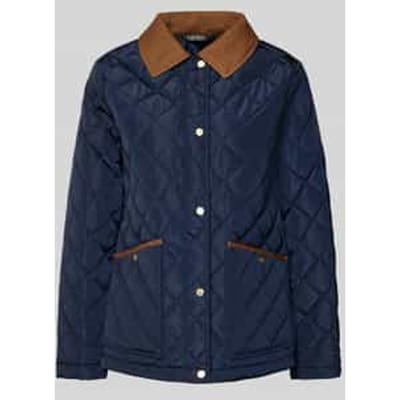Regular fit gewatteerd jack met platte kraag