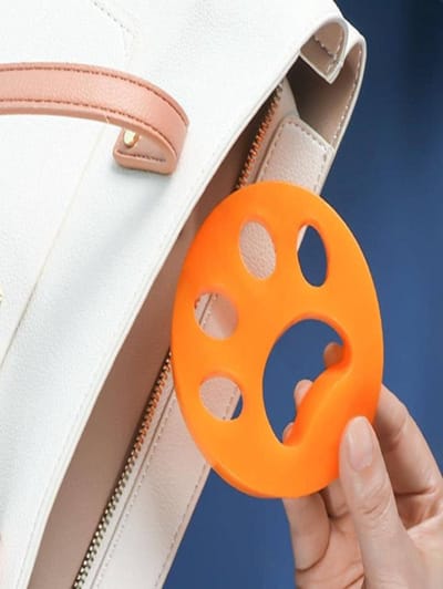 Waledano® Haarverwijderaar Huisdieren - Pluizen Verwijderaar - Verwijderen van Haren in de Wasmachine - Droger - Dierenborstel - Hondenhaar Verwijderaar - Anti Haren - Oranje
