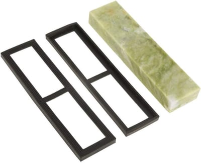 Honingsteen voor messen, 200 x 50 x 25 mm, fijne korrel, slijpen en polijsten met afvoersysteem