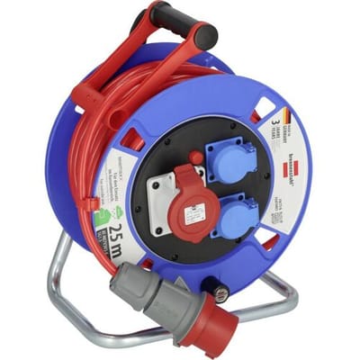 Brennenstuhl 1182770010 Kabelhaspel 25 m Rood CEE-stekker 16 A 5-polig