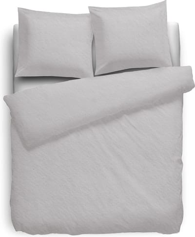 Eleganzzz Dekbedovertrek 180gr/m2 Hoogwaardig Flanel Uni - Licht Grijs - Dekbedovertrek 140x200/220cm - Flanellen Dekbedovertrekken - Effen Dekbedovertrek - Eenpersoons