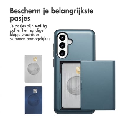 imoshion Hoesje met Pasjeshouder - Geschikt voor Samsung Galaxy A36 / A56 (5G) - Donkerblauw