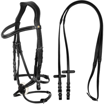 Equestro Allegoria Mexican Hoofdstellen Zwart Cob