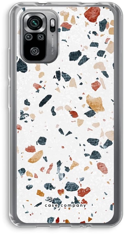 Case Company® - Hoesje geschikt voor Xiaomi Redmi Note 10S hoesje - Terrazzo N°4 - Soft Cover Telefoonhoesje - Bescherming aan alle Kanten en Schermrand