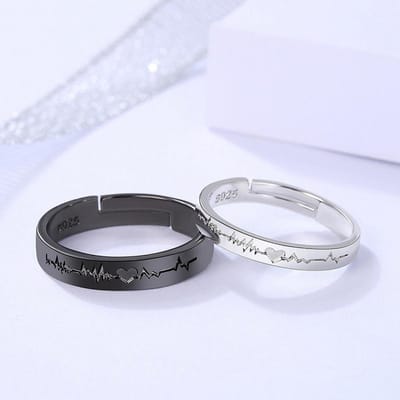 Gotische Punk Engel Duivel Vleugels Verstelbare Ring Voor Mannen Vrouwen Retro Hip Hop Vingerringen Koppel Bruiloft Feest Sieraden Cadeaus resizable gray