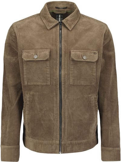 Ritsovershirt in gewassen corduroy
