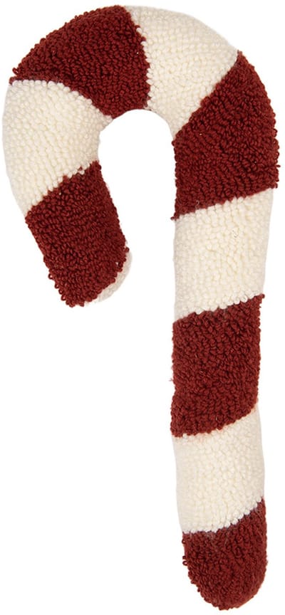 Clayre & Eef Sierkussen Zuurstok 18x5x45 cm Rood Polyester