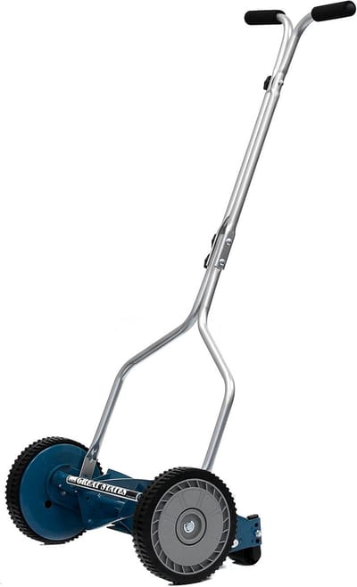 Handgrasmaaier - Duwmaaier - Gazon Onderhoud - 14 Inch Maaibreedte - 58x22x33 cm - Zwart