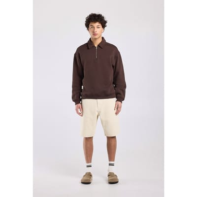 America Today Sood Half Zip Mud Maat: XL | Longsleeves Outlet | Heren | Bruin