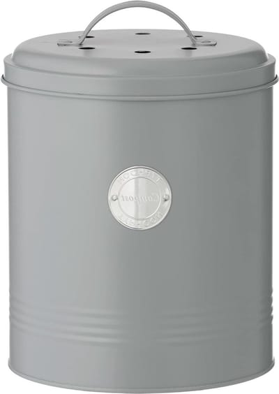 Levende Grijze Compost Caddy - Tuin Compostbak met Deurgrijs